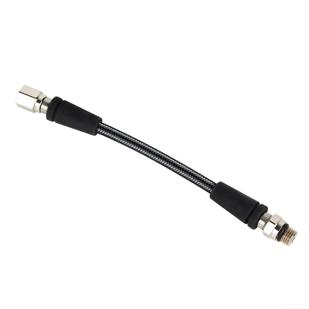 Tuyau flexible haute pression pour régulateur de plongée sous-marine, construction en fibre de carbone tressée avec connexion 7/16 20UNF pour surveillance de la pression en eau profonde (15 cm)