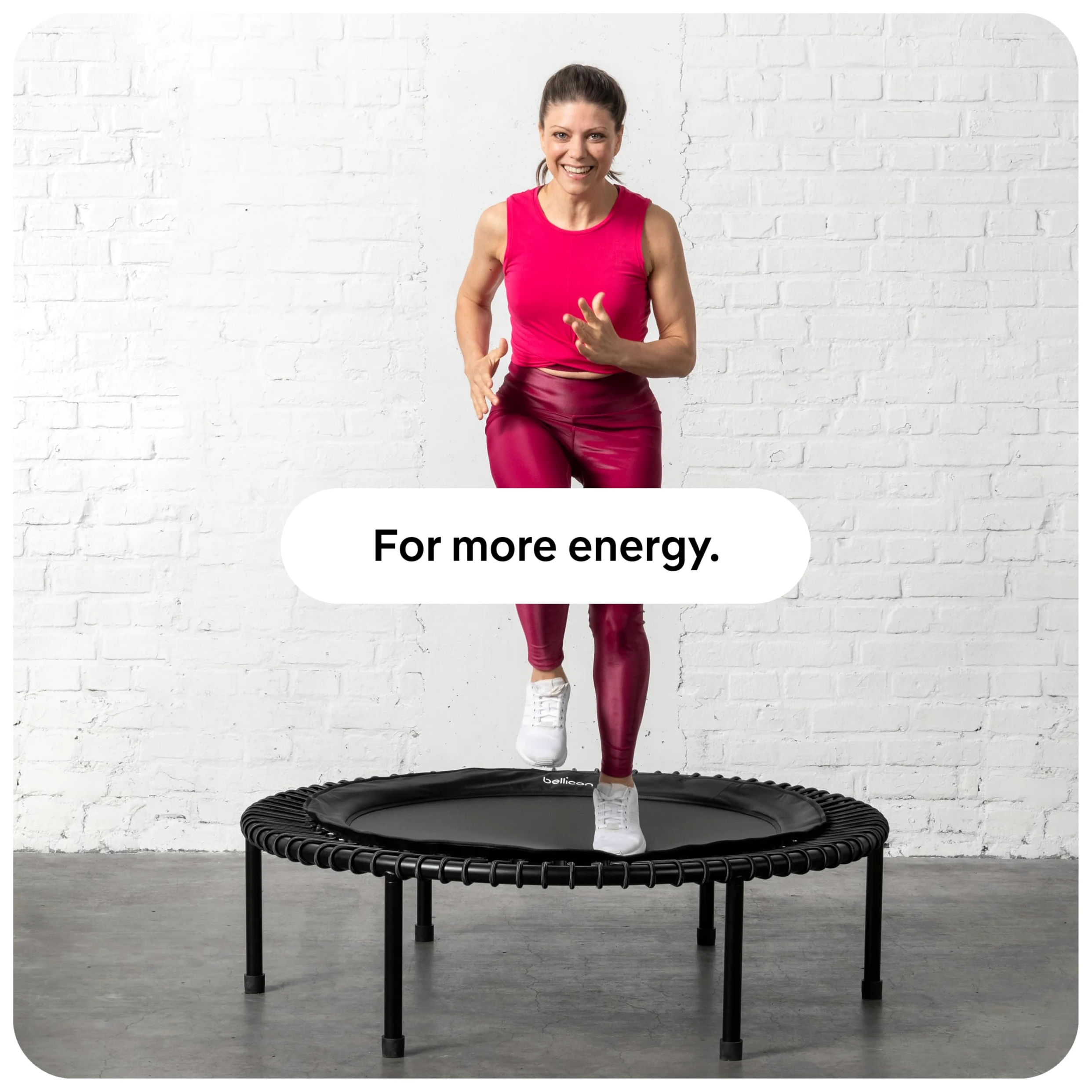 bellicon Trampoline de Fitness 100-125 cm | Pieds Robustes à Visser et Anneau de Suspension jusqu'à 150 kg (Extra Fort) | Cadre en 3 pièces | Fabriqué en Allemagne