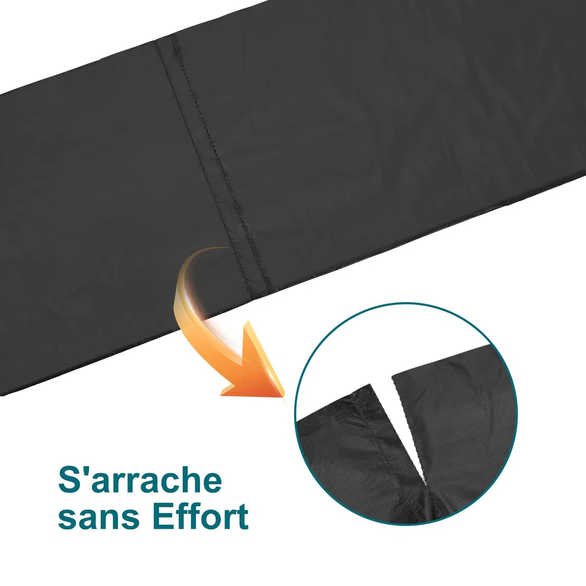 WADEO Sac Bio Pièces édition pour Toilettes de Camping Mixte Adulte, 80 Pièces Sacs Poubelle, 45L/12 Gallons Sacs de Toilette Portables pour Camping, Randonnée, Voyage, Cuisine, Maison