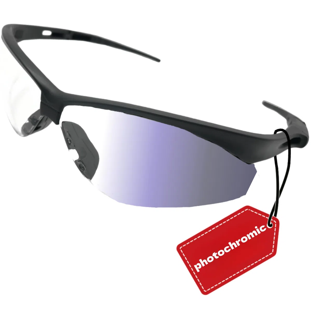 Lunettes de protection photochromiques anti-buée, ANSI Z87.1, UV, anti-rayures, pour chasse et airsoft.