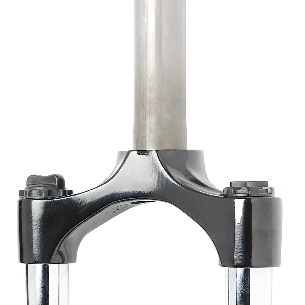 Fourche Suspendue MTB RST Capa T - Fourche de vélo de 26 Pouces avec Suspension en Acier, débattement de 80 mm, Compatible avec Freins V-Brake et à Disque, Longueur de Pivot de 170 mm, Noir