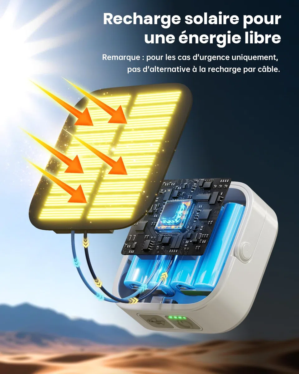 Eventek Lampe de Camping Solaire 4000LM, 10000mAh LED Outdoor Camping Light Jusqu'à 100+ Heures & 4 Modes, Détanche Portable Rechargeable lanterne camping Etanche IP65 Pour Tente, Urgence Panne