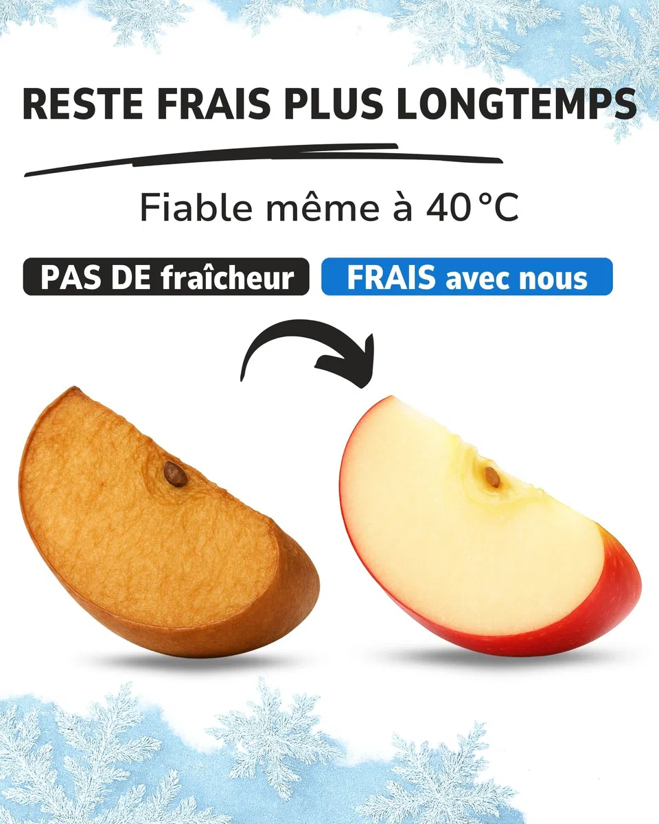 ToCi Lot de blocs réfrigérants pour sac isotherme ou glacière, de 200 ml chacun, 8