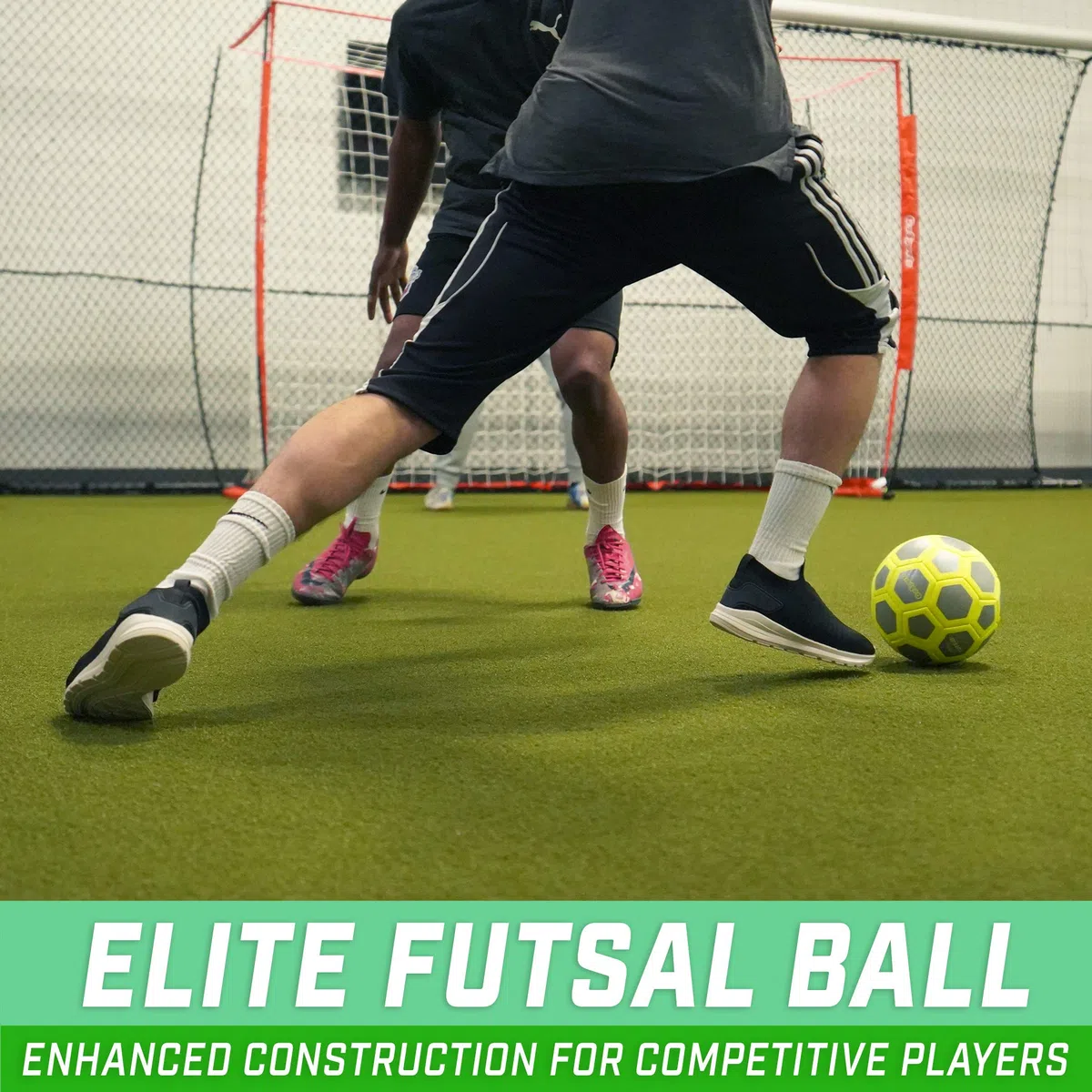 GoSports Elite Balles de Futsal – Idéal pour Les Jeux de Futsal en intérieur ou en extérieur ou pour s'entraîner – Choisissez Un ou Six Lots – Comprend Une Pompe