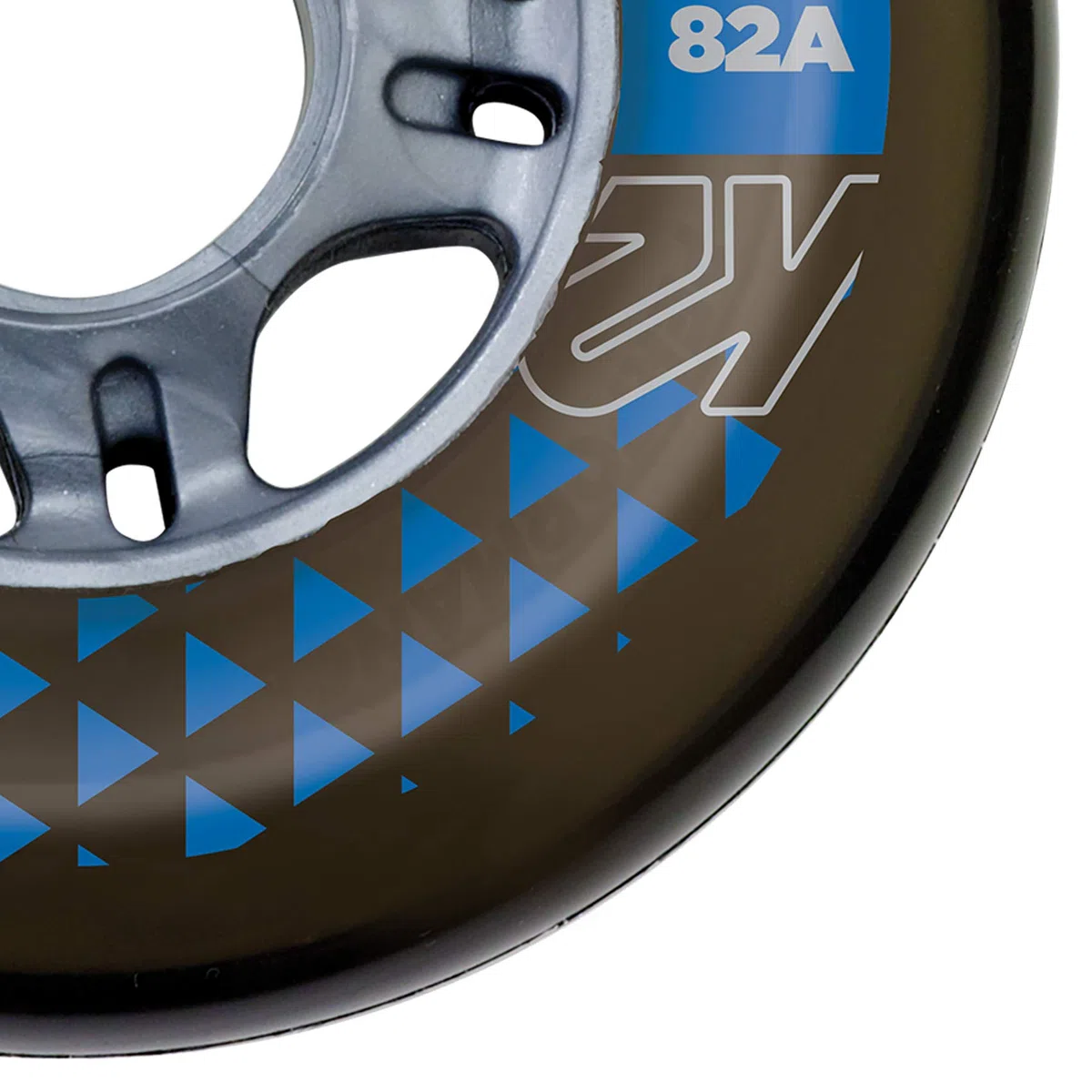 K2 Skates Adultes Universel Patins en Ligne Booster 80MM 82A 4-Wheel Pack — Black — 80mm 82A — 30F3007