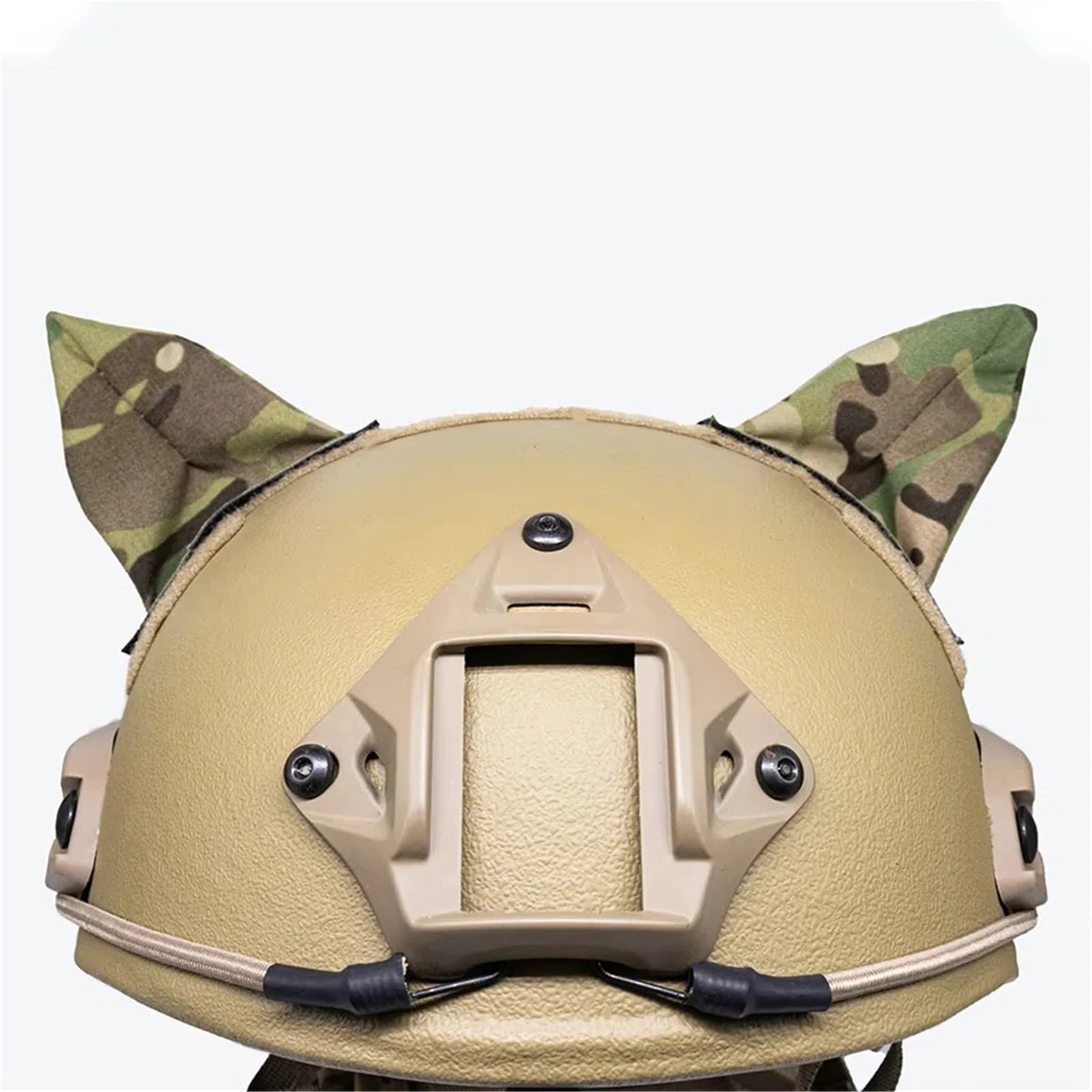 Écusson Tactique for Casque avec Oreilles De Chat Décoratives – Taille Universelle for Casques D'airsoft Fast, Accessoires De Cosplay Et De Jeux De Guerre, Équipement De Tir en Extérieur