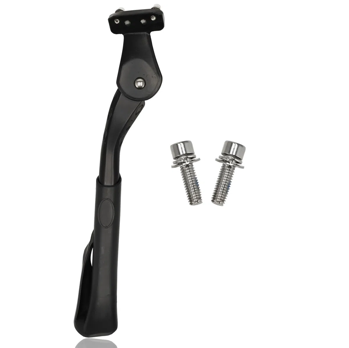 Béquille Vélo E-Bike & Fat Bike - Fourche Arrière Réglable Standard 24-29 Pouces | Béquille Latérale avec Pied Extra Large | Convient aux Vélos Électriques, VTT & Fatbikes (18-40mm)