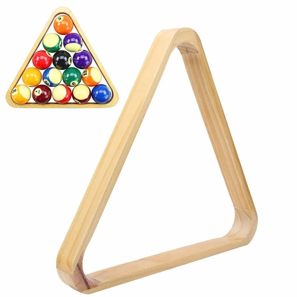 en Bois Billard Professionnel Triangulaire Rhombus Cadre Snooker Boules Rack Billard en Bois Trépied Billard Accessoires Sport Fournitures Accessoires(American)