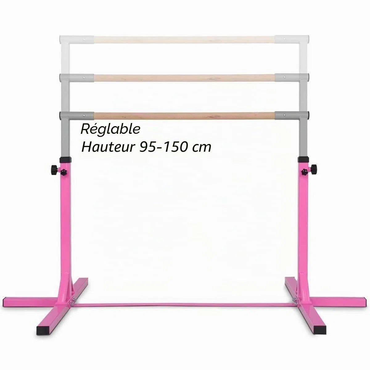 Barre de gymnastique horizontale réglable pour enfants Équipement d'entraînement de gym à domicile
