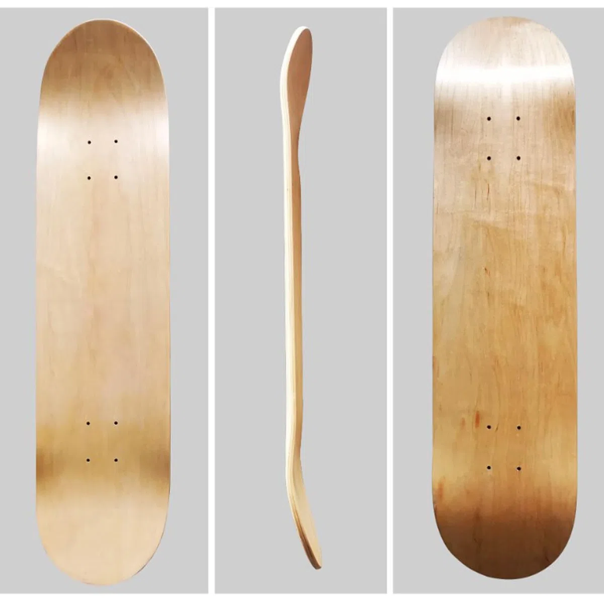 Lot de 2 planches de skateboard vierges en bois 78,7 x 20,3 cm pour enfants, adolescents, garçons et filles