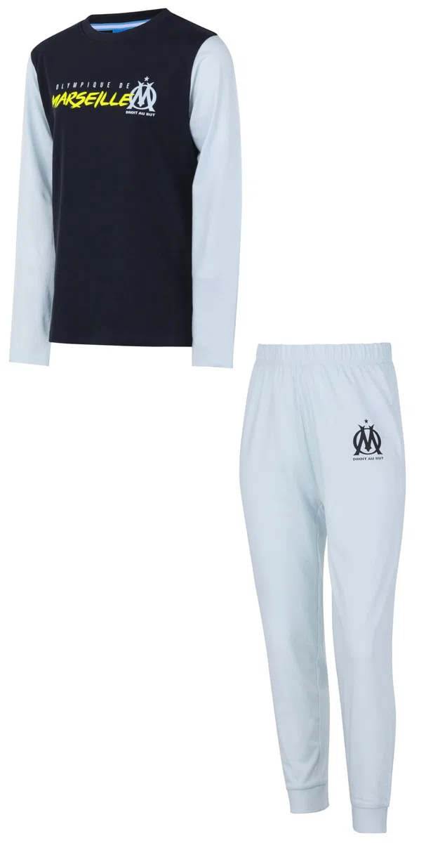OLYMPIQUE DE MARSEILLE Pyjama Enfant Om - Collection Officielle