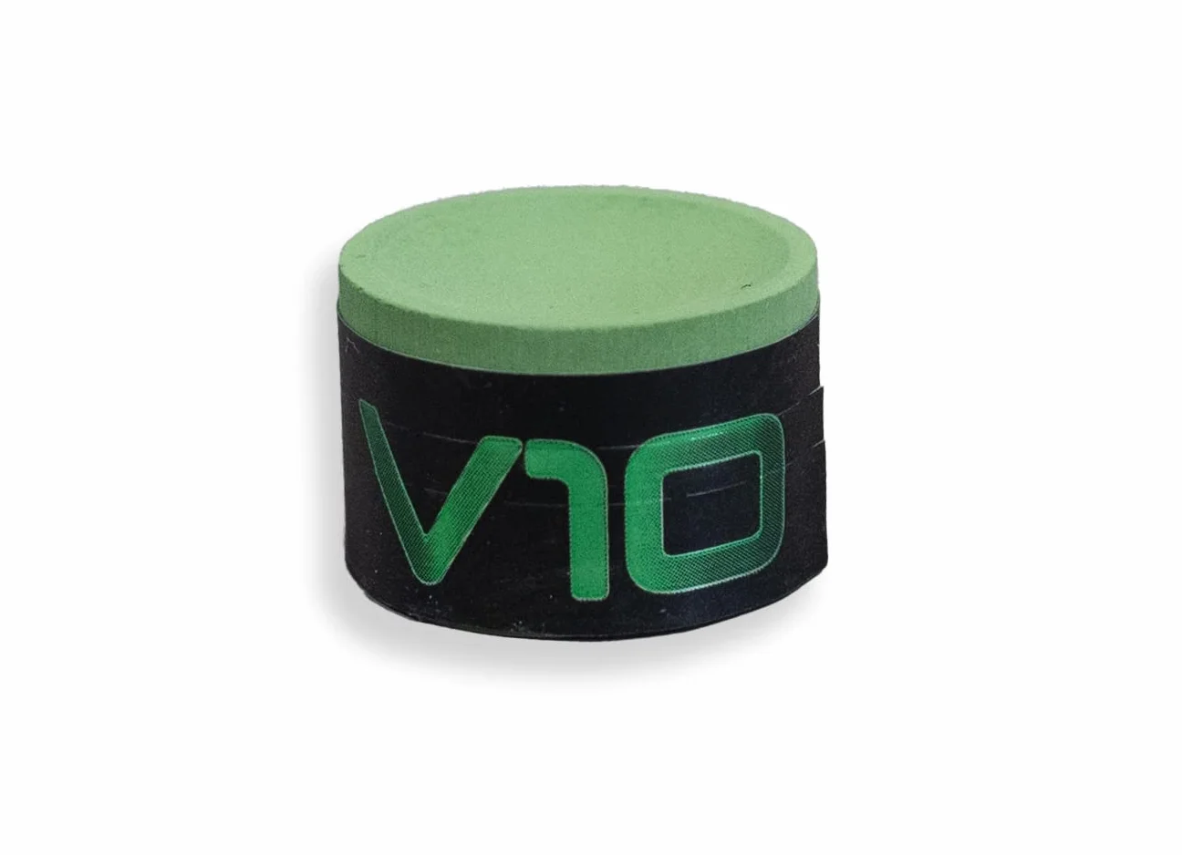 Taom V10 Craie ronde pour queue de billard/snooker Vert clair