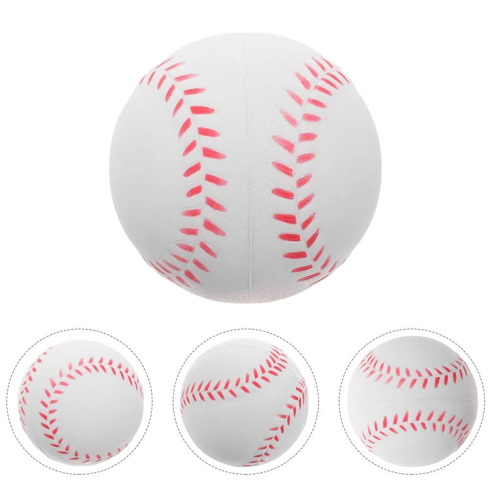 HANABASS 4 Pièces Balles De Baseball en Mousse PU Légères pour Enfants Entraînement Sécurisé Softball Intérieur Extérieur Pratique
