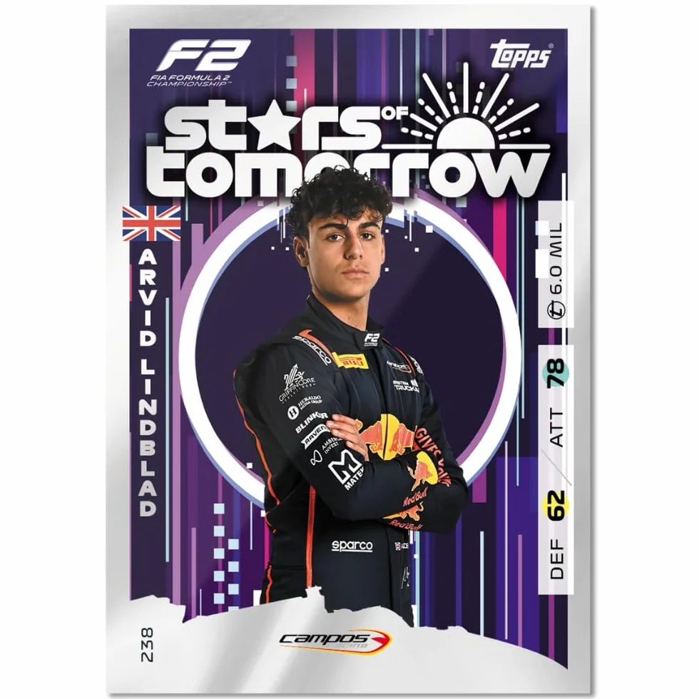 Topps Turbo Attax Formula 1 2025 – Boîte complète – Contient 24 paquets de Turbo Attax (240 cartes).