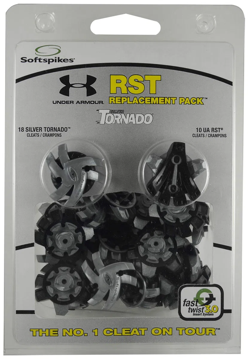 SOFTSPIKES Stuamix Pointes de golf unisexes Tornade argentée Taille unique