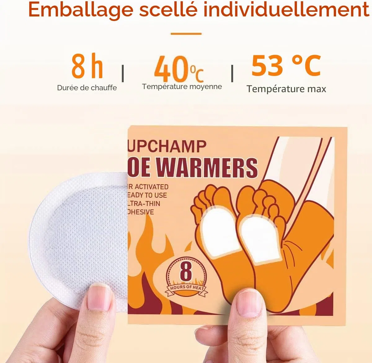 Chauffe Pieds - Chauffe Pied - 10 ou 40 Paires -Chaufferettes Mains Pieds - Chauffant 8 Heures de Chaleur