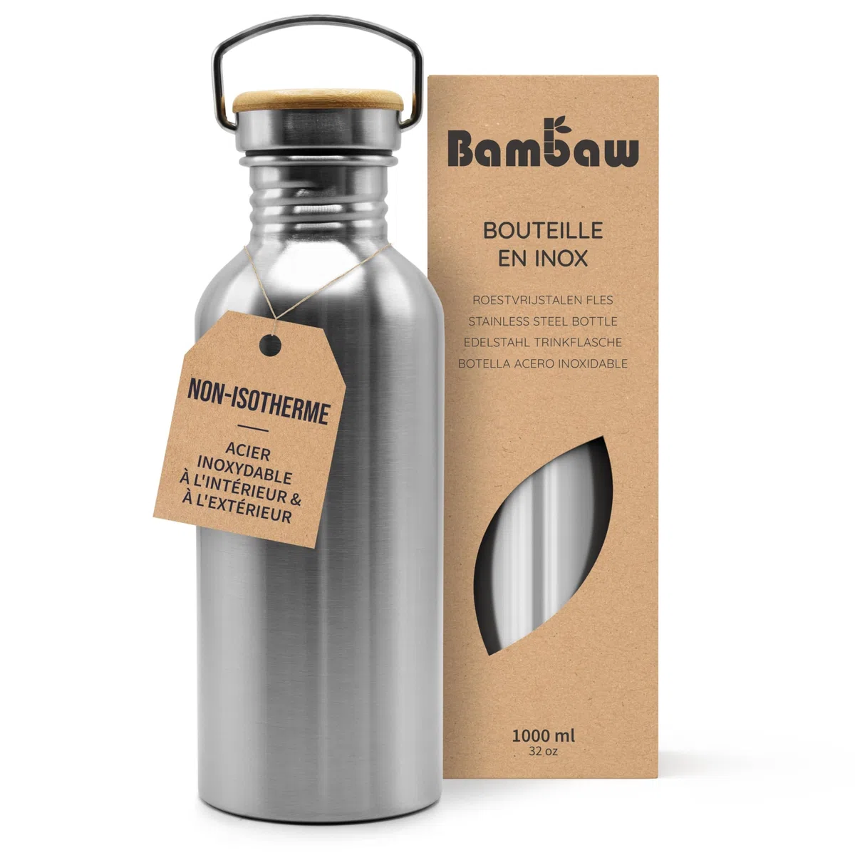 Gourde | Écologique | Inox | Sport | Sans BPA | Infusion Inox | Bambaw