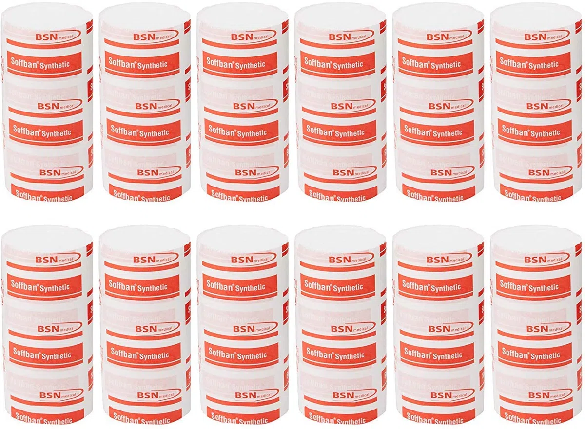 Soffban Rembourrage synthétique 10 cm x 2,7 m - Lot de 12 bandages