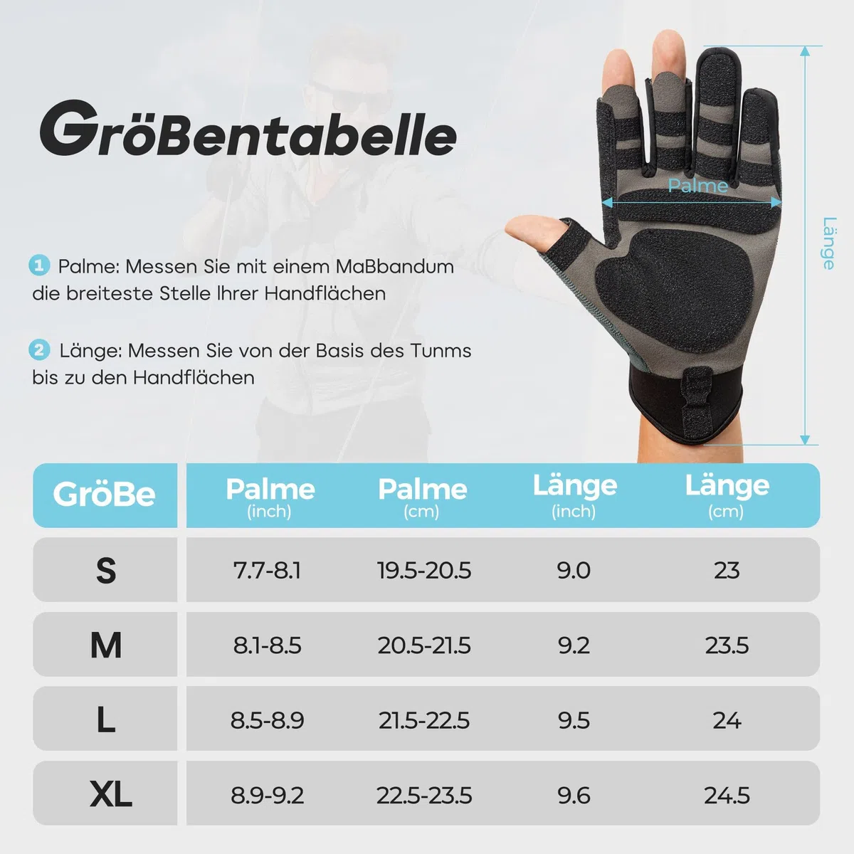 FitsT4 Sports Gants de voile pour homme - Gants de pagaie pour kayak, voile, pagaie, pêche, pêche, dinghy, bateau gonflable