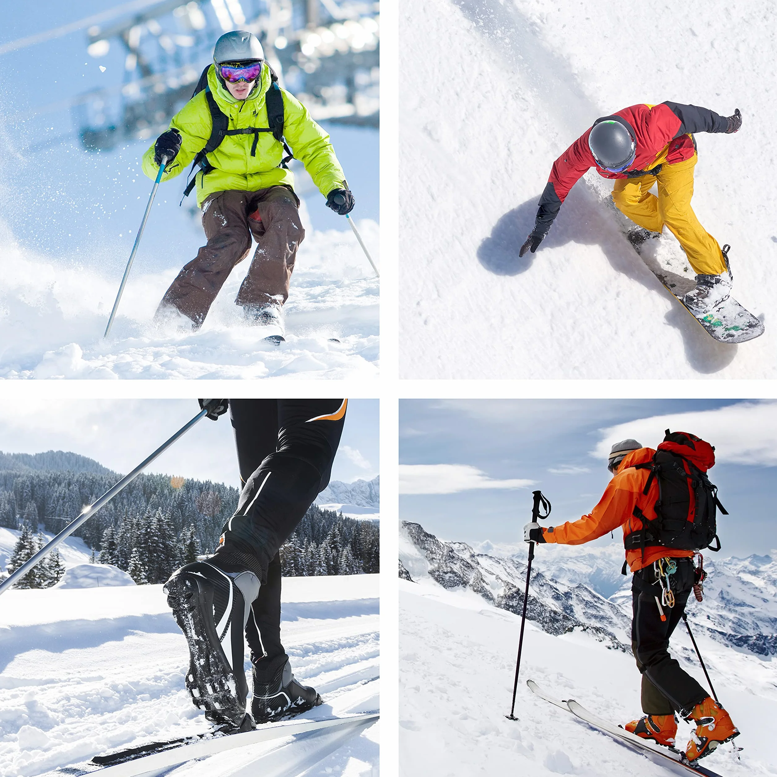 NZERO Brosse en Fibres Tampico pour l'entretien des Skis et Planches de Snowboard, 12 x 8 cm 120 x 80 x 30 mm.