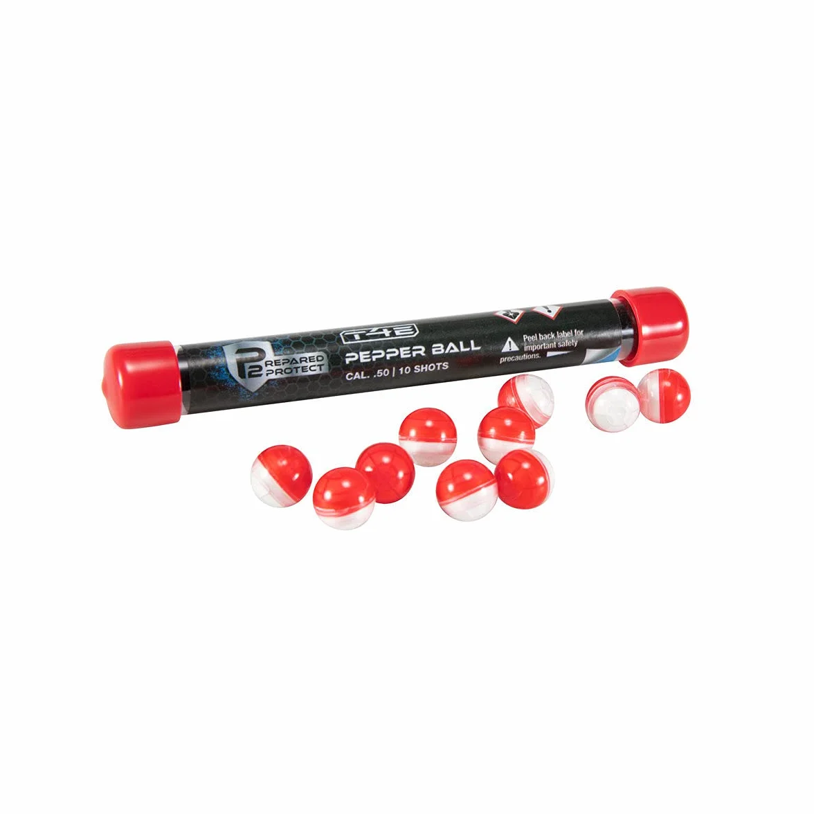 Umarex Unisex-Erwachsene T4E by P2P Paintball Gun Ammo Paprika-Rundstücke, Multi.50 Caliber