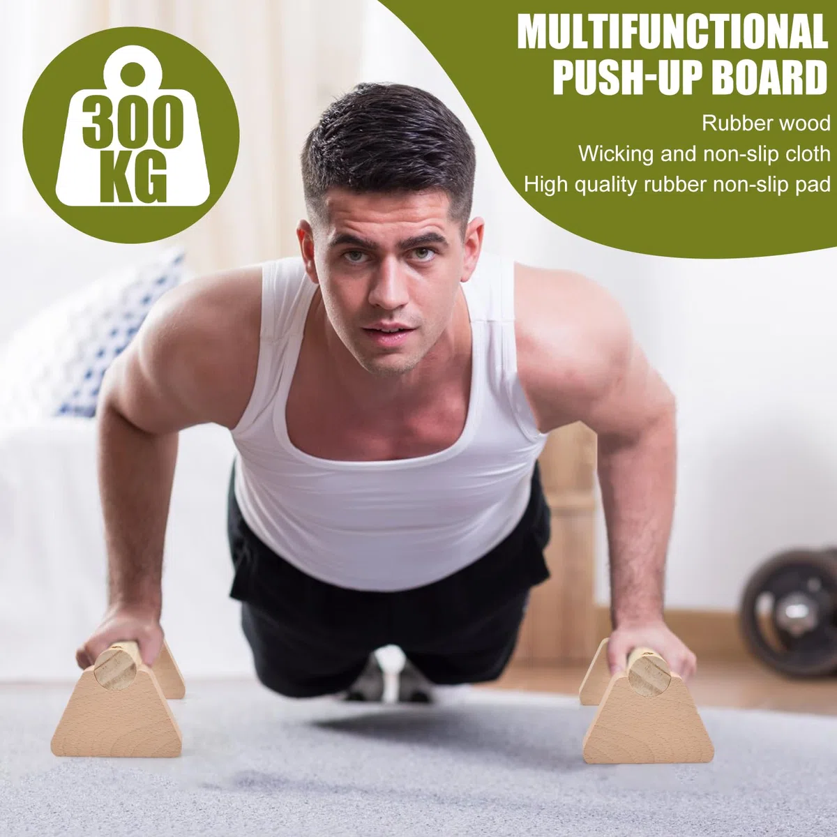 2 Pcs Barre Parallele 25cm, Barre Dips avec Base Antidérapante, Poignée Épaisse, Capacité Charge 300kg, Parallettes Calisthenics, Haltere Musculation, Poutre Gymnastique pour Push Up Yoga