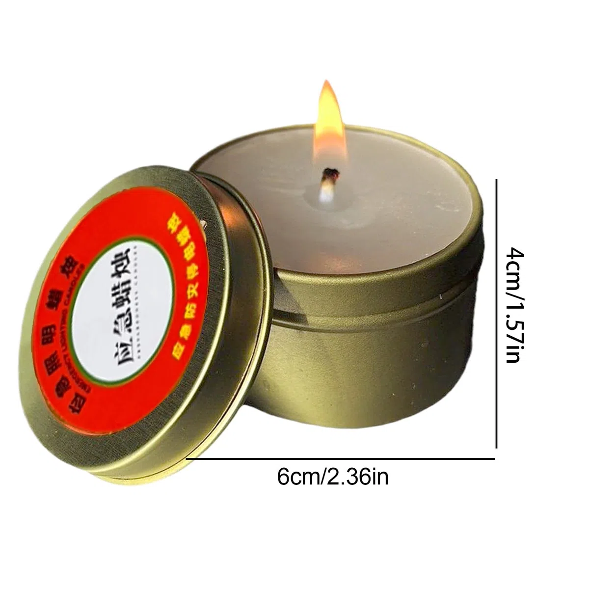10X Bougie 10 Heures D'urgence, Bougie De Survie Longue Durée,Bougies De Camping Survie Accessoires De Survies Portables Pour Extérieur, Ensemble De 10 Outils D'Éclairage Sans Fumée Pour La Maison