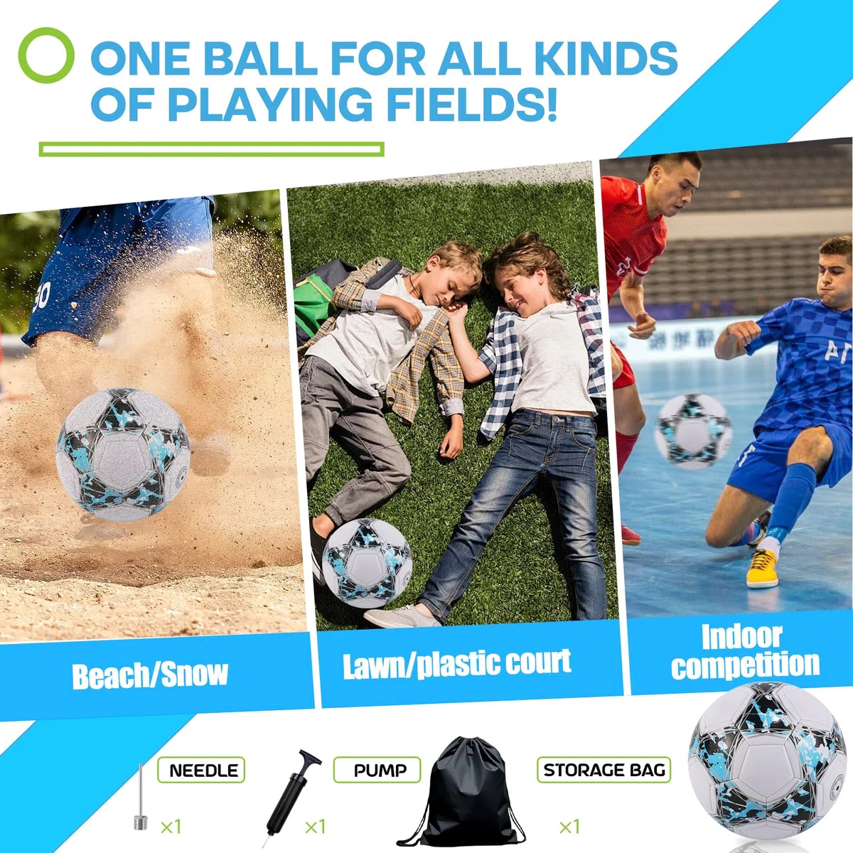 Ballon de Football Soccer Ballon d'entraînement,Collection Officielle Taille 5,Ballon De Foot pour Enfants et Jeunes et Adulte,Conçu pour Les Fans de Football