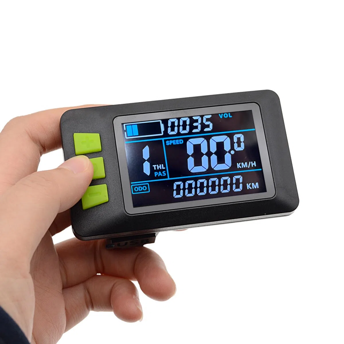 Ausi Écran LCD, 24 V, 36 V, 48 V, Compteur de Vitesse 6 Broches pour Scooter électrique (SM)