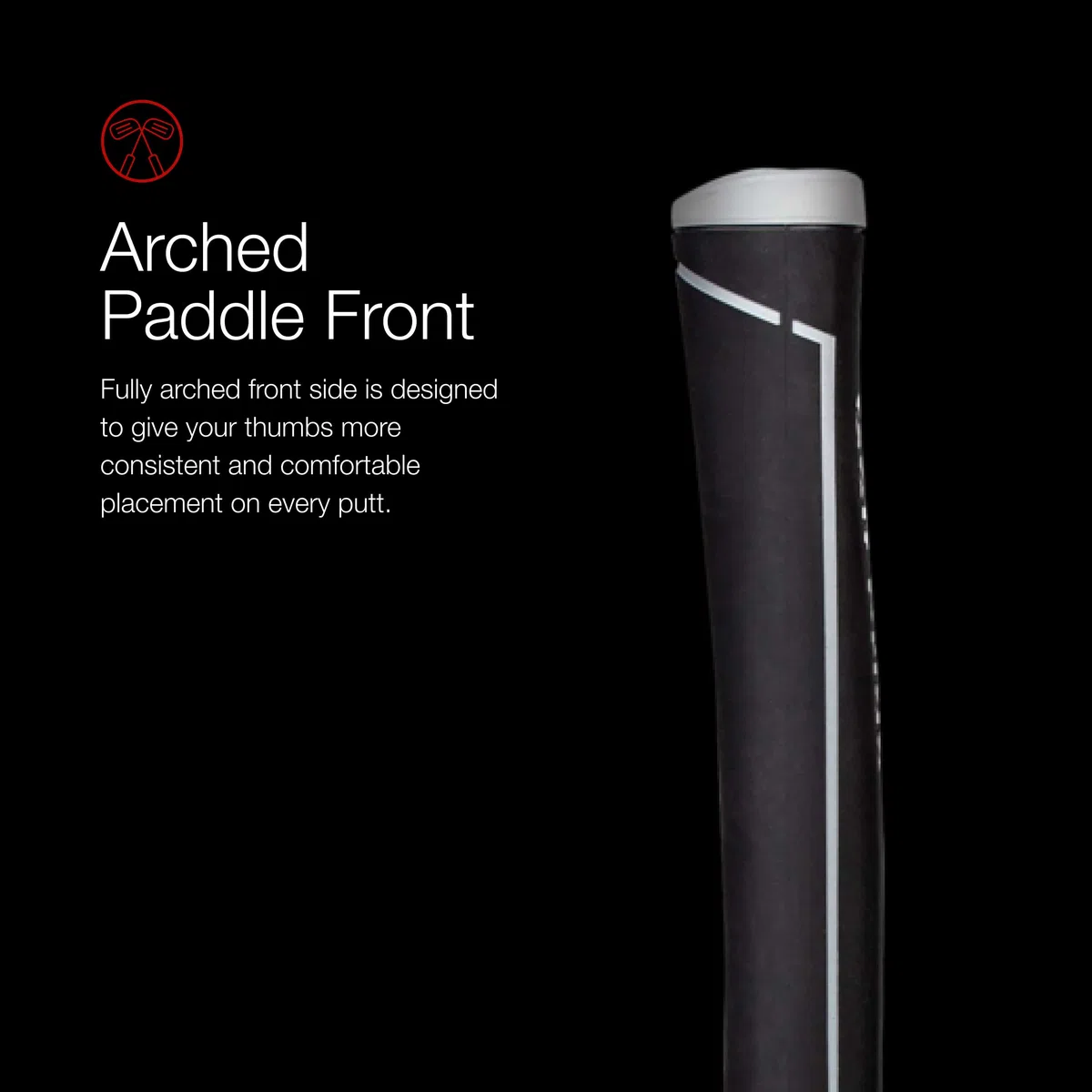 Golf Pride Grip pour putter Pro Only Red Star 72 cc - Noir