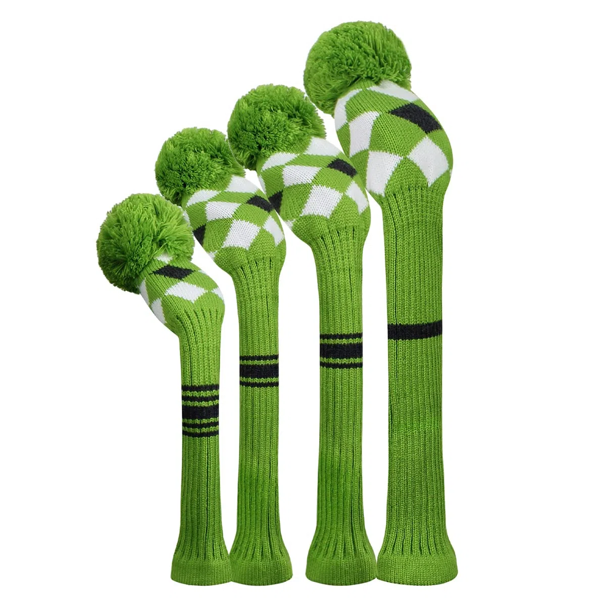 Scott Edward Lot de 4 Housses de Clubs de Golf pour Driver pour Fairways Hybrides/UT, Doux et Chaud, Garde Le Club Propre, Protège la tête du Club des Rayures et de la poussière