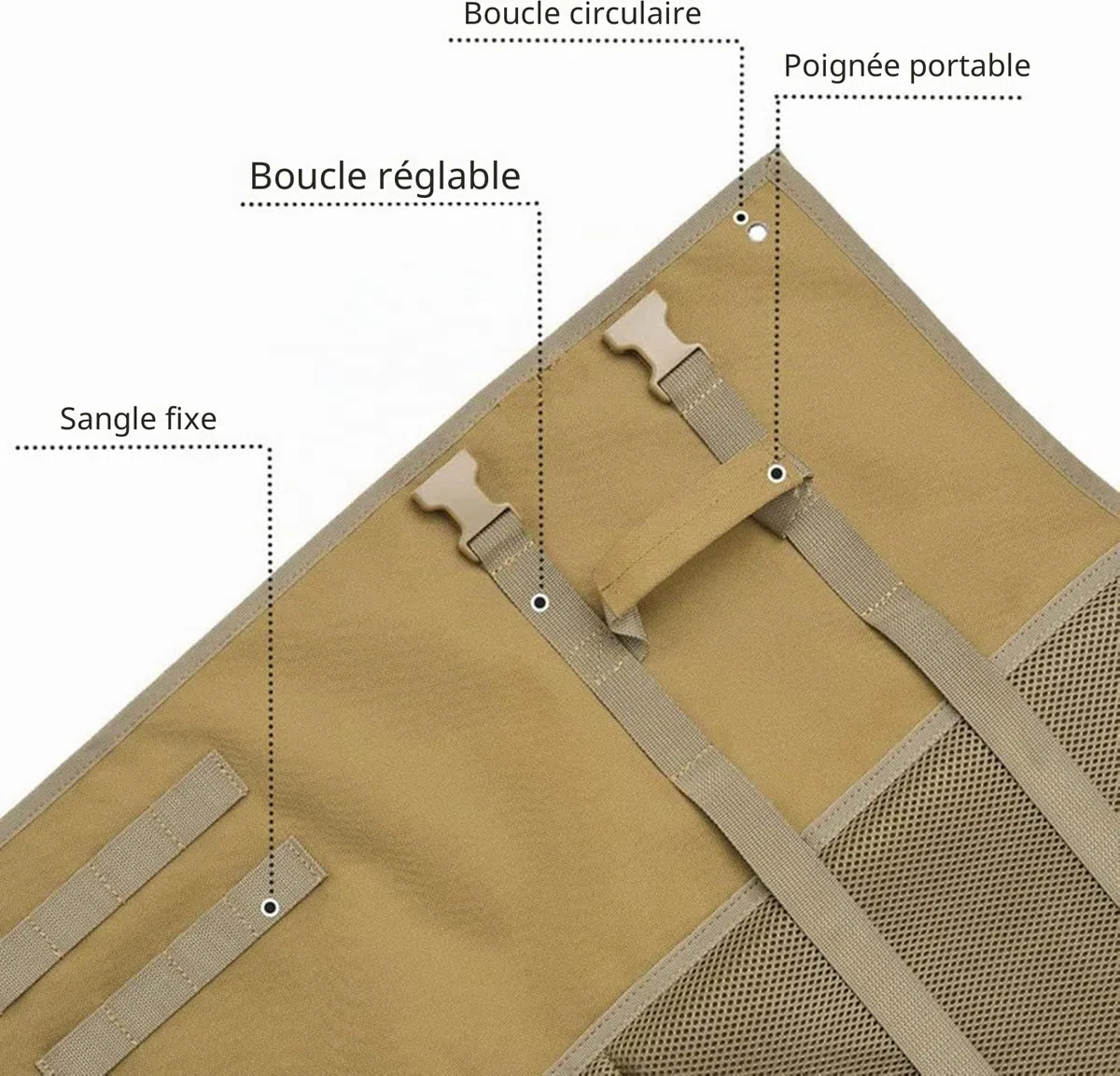 Tapis de tir extra large et durable rembourré pour la chasse au champ