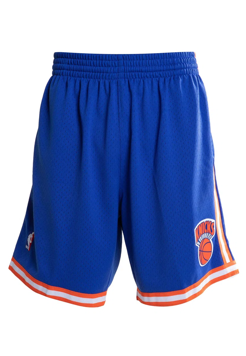 Mitchell & Ness - Short NBA New York Knicks 1991-92 Swingman Road Bleu pour Homme
