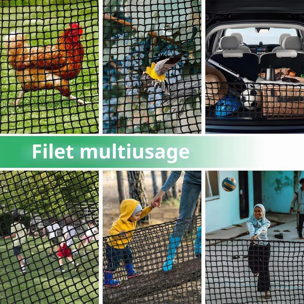 NEWFUN Filet de Golf, Filet de Protection réglable, Portable, pour Le Golf, Le Baseball, Le Hockey, pour l'intérieur et l'extérieur dans Le Jardin