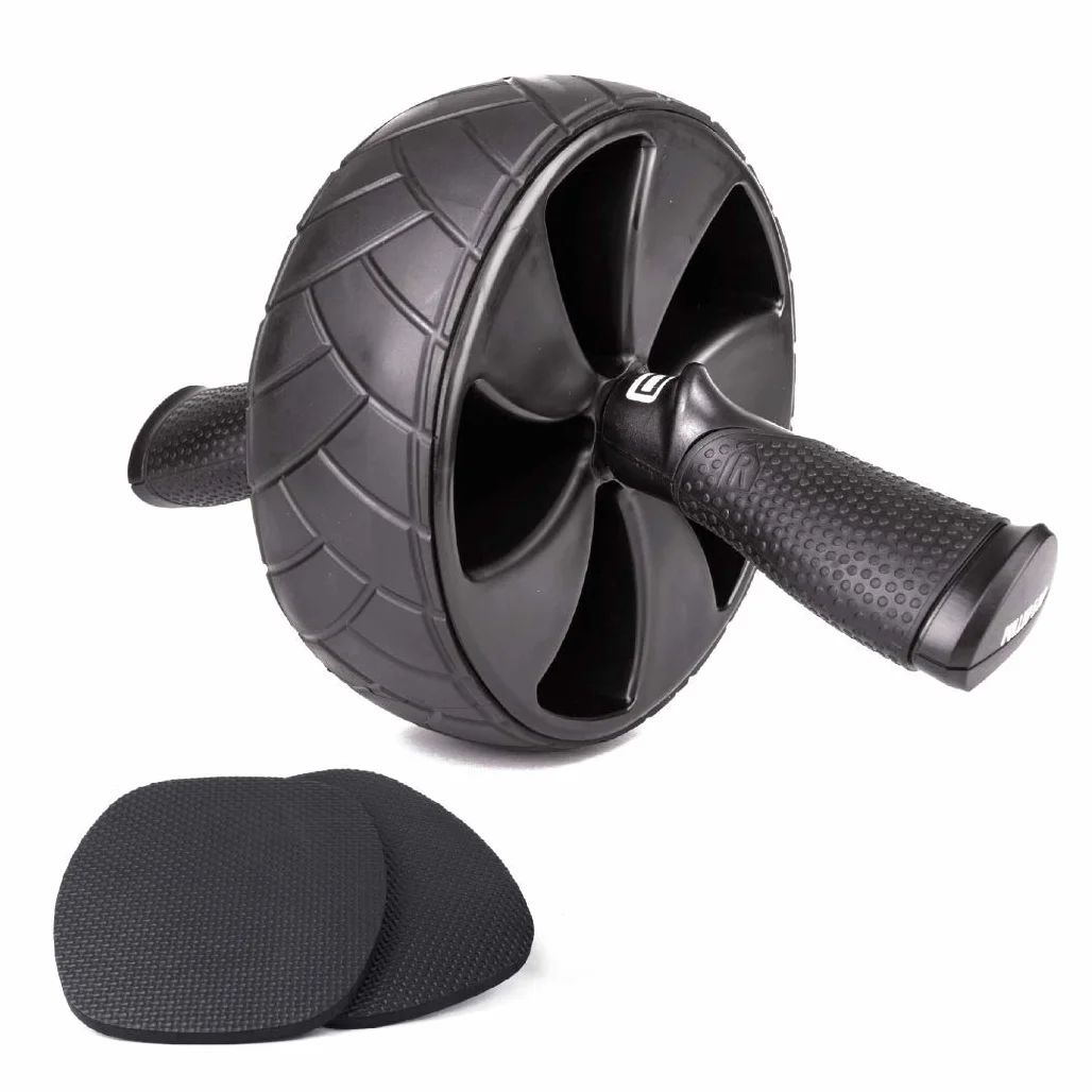 PULLUP & DIP Roue abdominale, Ab Roller avec Poignées ergonomiques et tapis de Genoux Matelassés, excellente Prise en Main, Exercice Abdominaux pour les Hommes et les Femmes