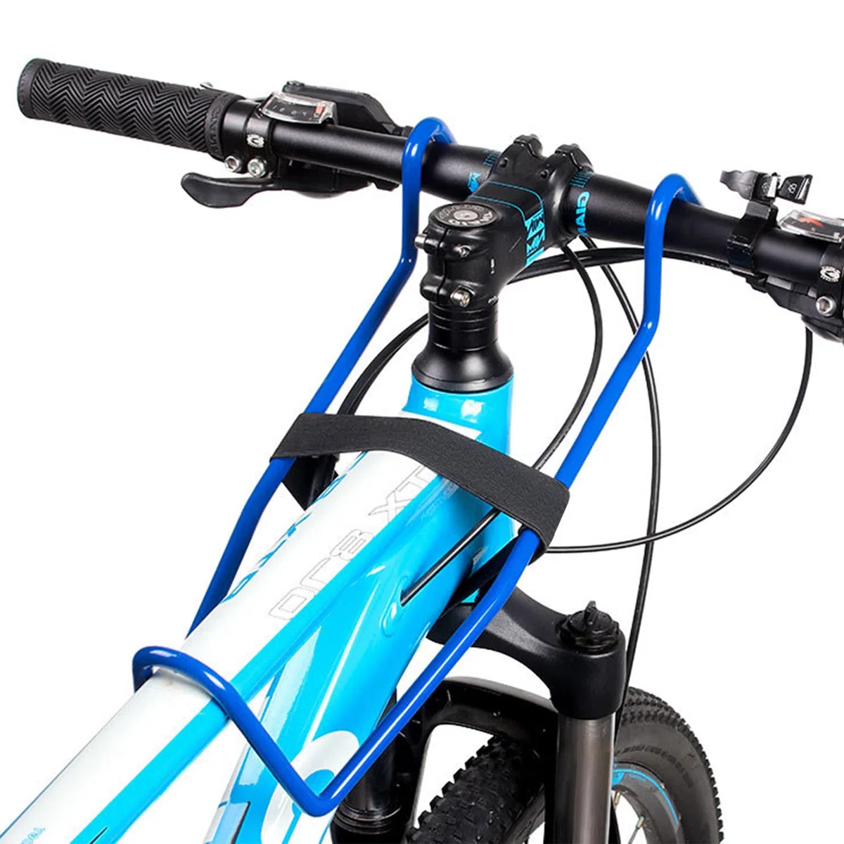 Mimoke Support de guidon de vélo - Stabilisateur pour vélo pour réparation et entretien, empêche la roue avant de tourner sur le support mural pour vélo