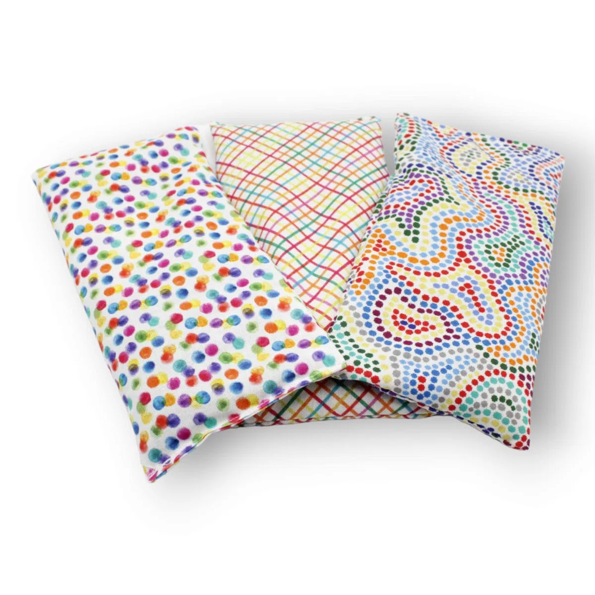 Coussins pour les yeux "Pack 3 - allegro" - Graines de Lavande et de riz - Yoga, méditation, relaxation, reposer des yeux