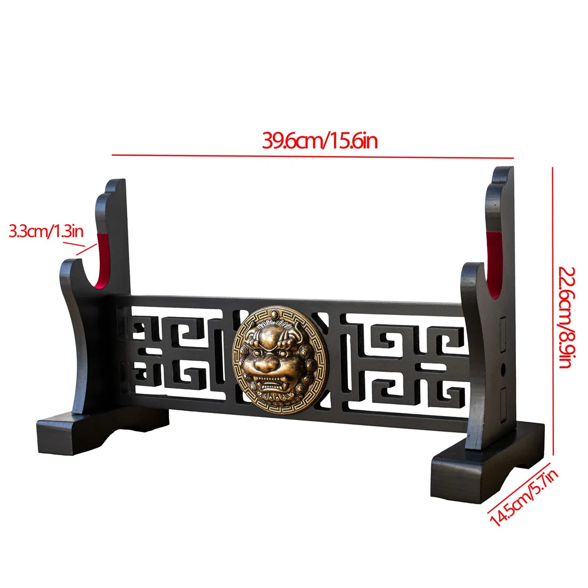 Porte - épée tapis de velours japonais Katana stand Samurai présentoir support pour toutes les épées tanto (Kylin-1)