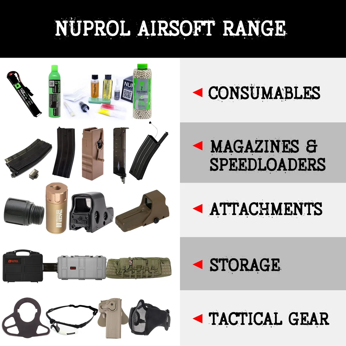 Nuprol Étui Rigide pour Petit Pistolet 31 cm x 21 cm