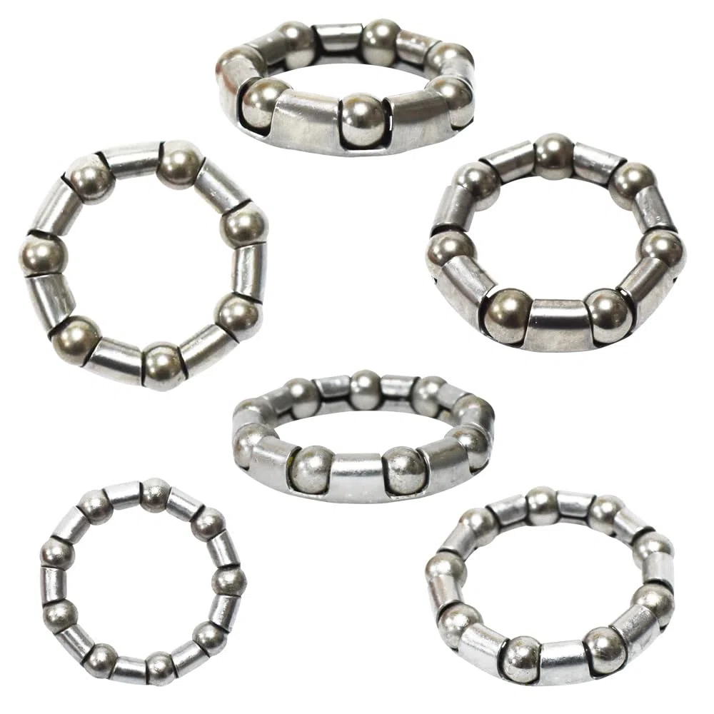 Lot de 5 jeux de 14 types de roulements à billes pour vélo, manivelle, roue en cage OD 20 mm à 50 mm, ID 11 mm à 42 mm, 4 mm à 8 mm, 70 accessoires de réparation