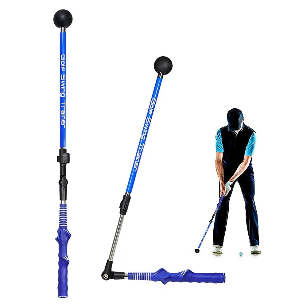 Pliable Golf Swing Trainer, Appareil l'entraînement de Télescopique Golf Swing Posture Correcteur, Golf Swing Stick Training Aid pour Aide d'exercice de Force pour Golf