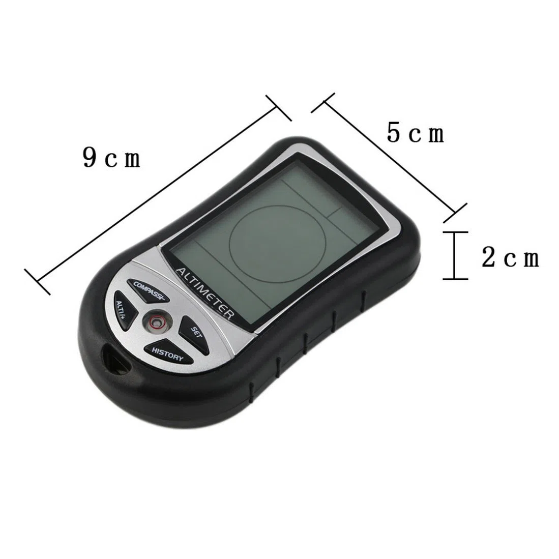 GuDoQi Boussole Altimètre Numérique, Multifonction 8 en 1 avec Rétroéclairage, Prévisions Météo, Calendrier D'horloge, Mesure D'altitude, Thermomètre Baromètre pour Camping Outdoor