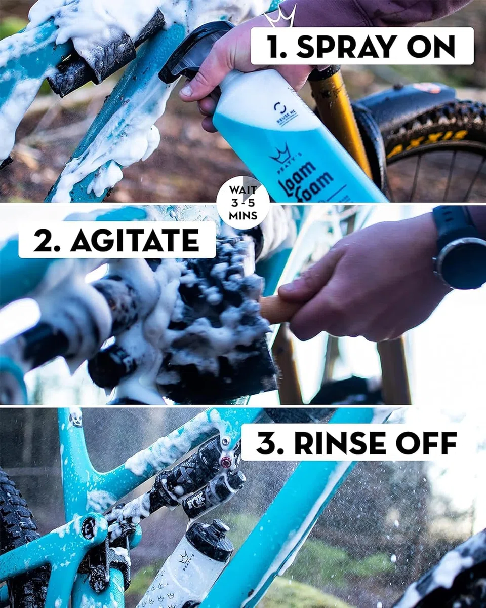 Peaty's Loam Foam Premium Bike Cleaner 5 Litre - Biodegradable Bicycle Soap For A Deep Clean, Grease and Dirt Removal, Safe On All Surfaces & Bicycles - MTB, Road & Gravel Bikes