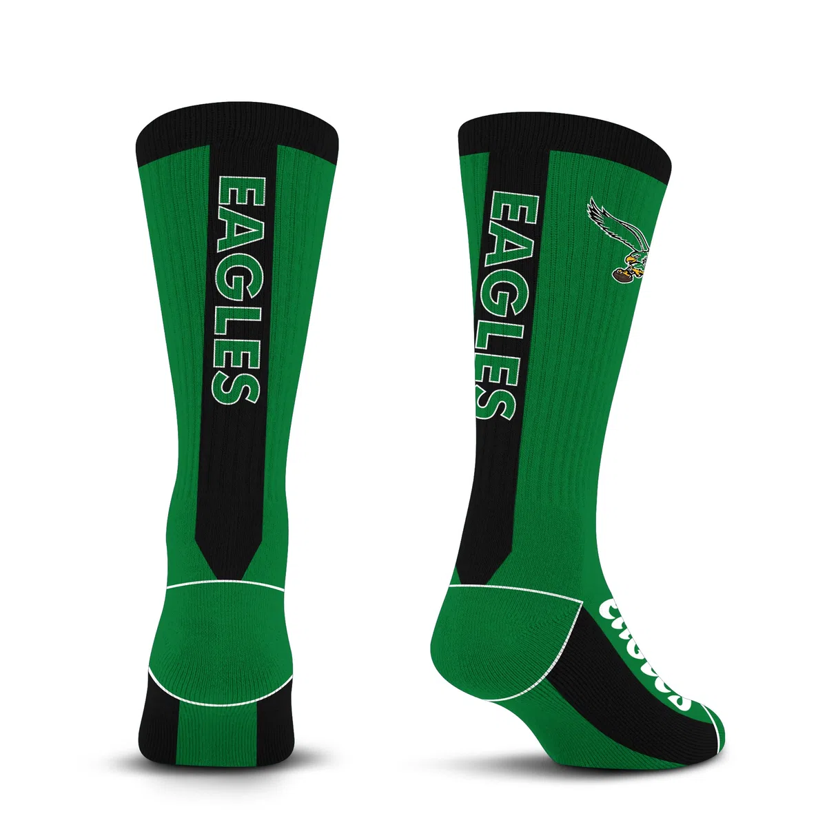 For Bare Feet MVP Crew Sock NFL Large