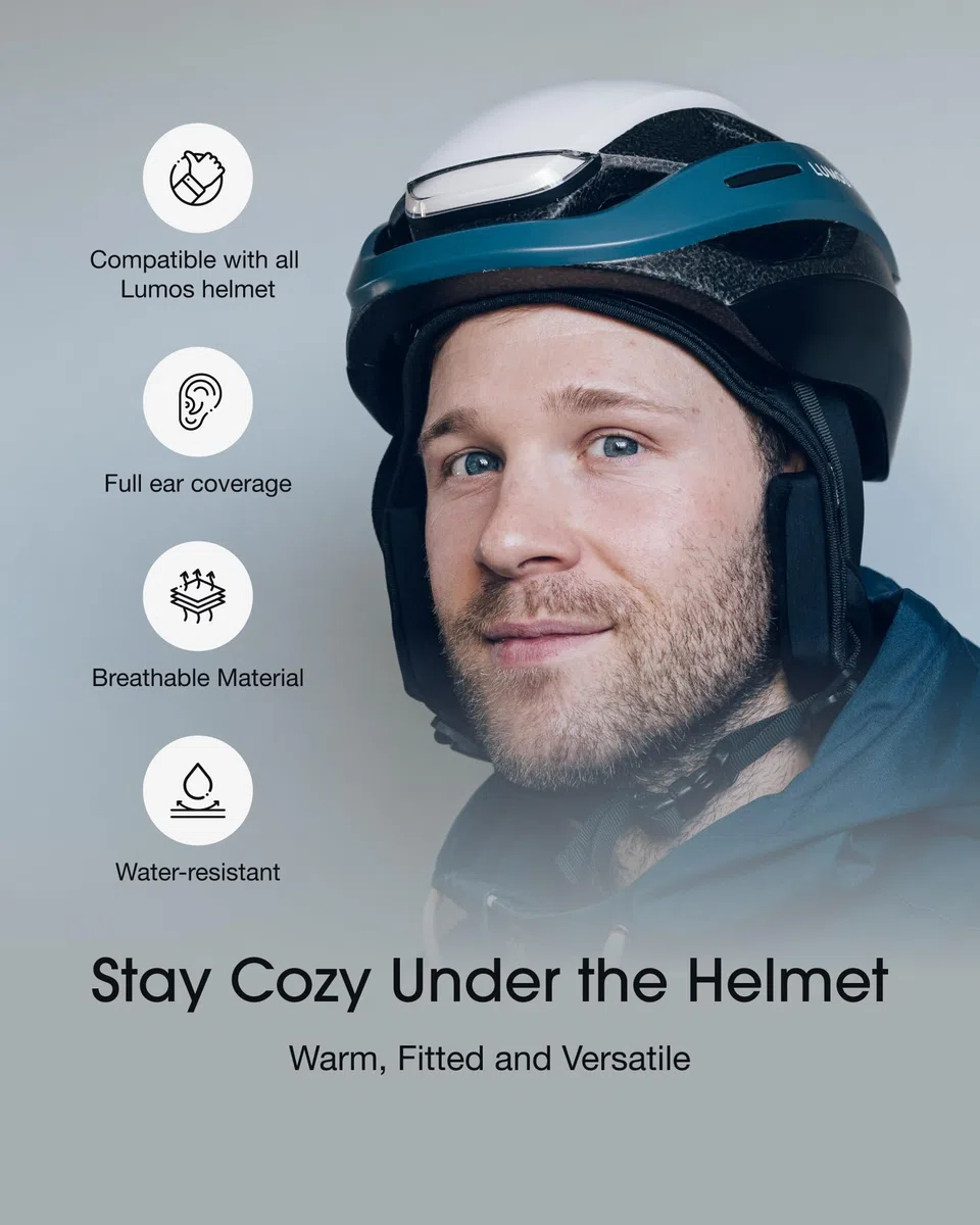 Lumos Doublure d'hiver pour casque de cyclisme - Chaude et résistante à l'eau - Pour tous les casques