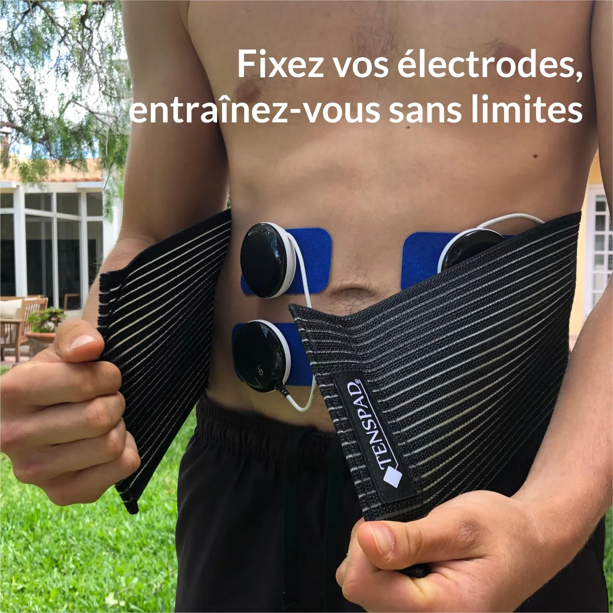 Électrodes premium à motif argent – Compatibles avec Compex SNAP (100%) (01 – Lot de 12 électrodes (8 + 4 grandes) – 2 SNAP)