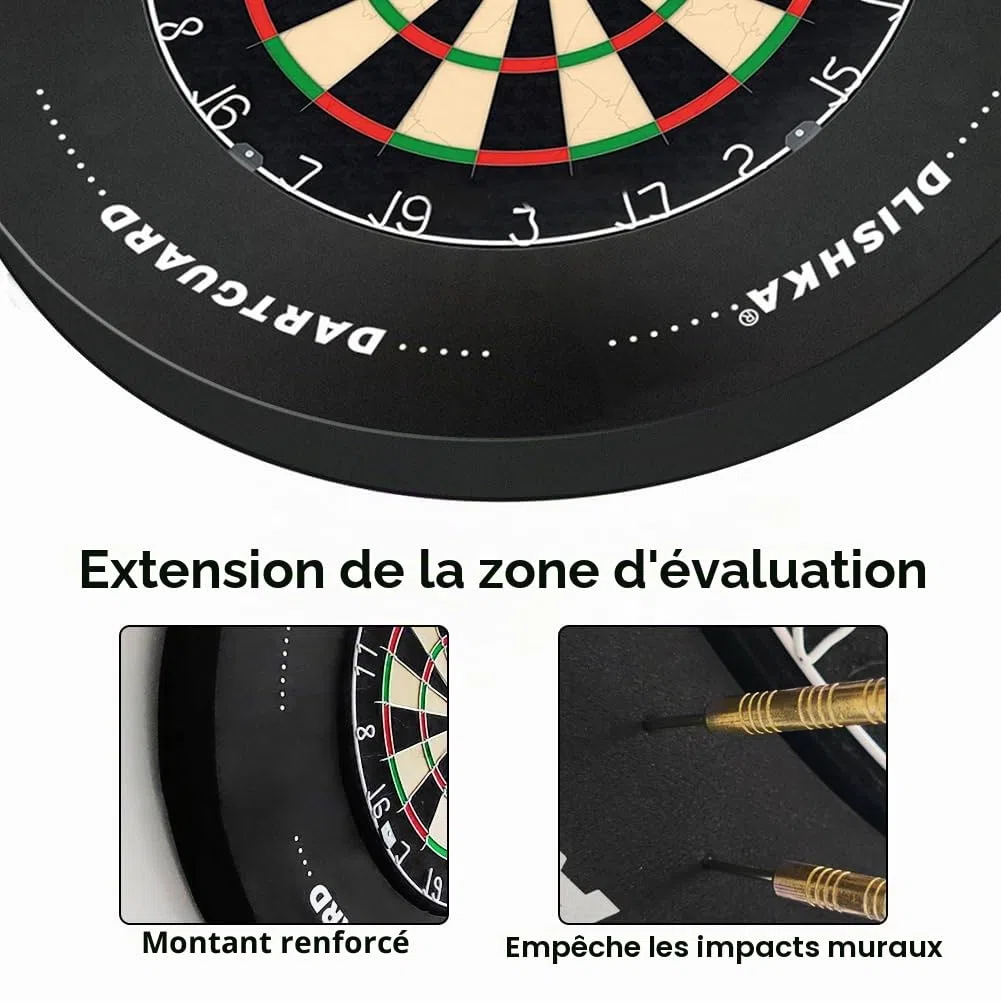Cible Flechette Protection Murale,Anneau EVA pour Dart Board, Jeu De Flechette, Fléchettes Ratées, Facile À Installer, Intérieur/Extérieur, Accessoire Idéal Jeu Flechette.
