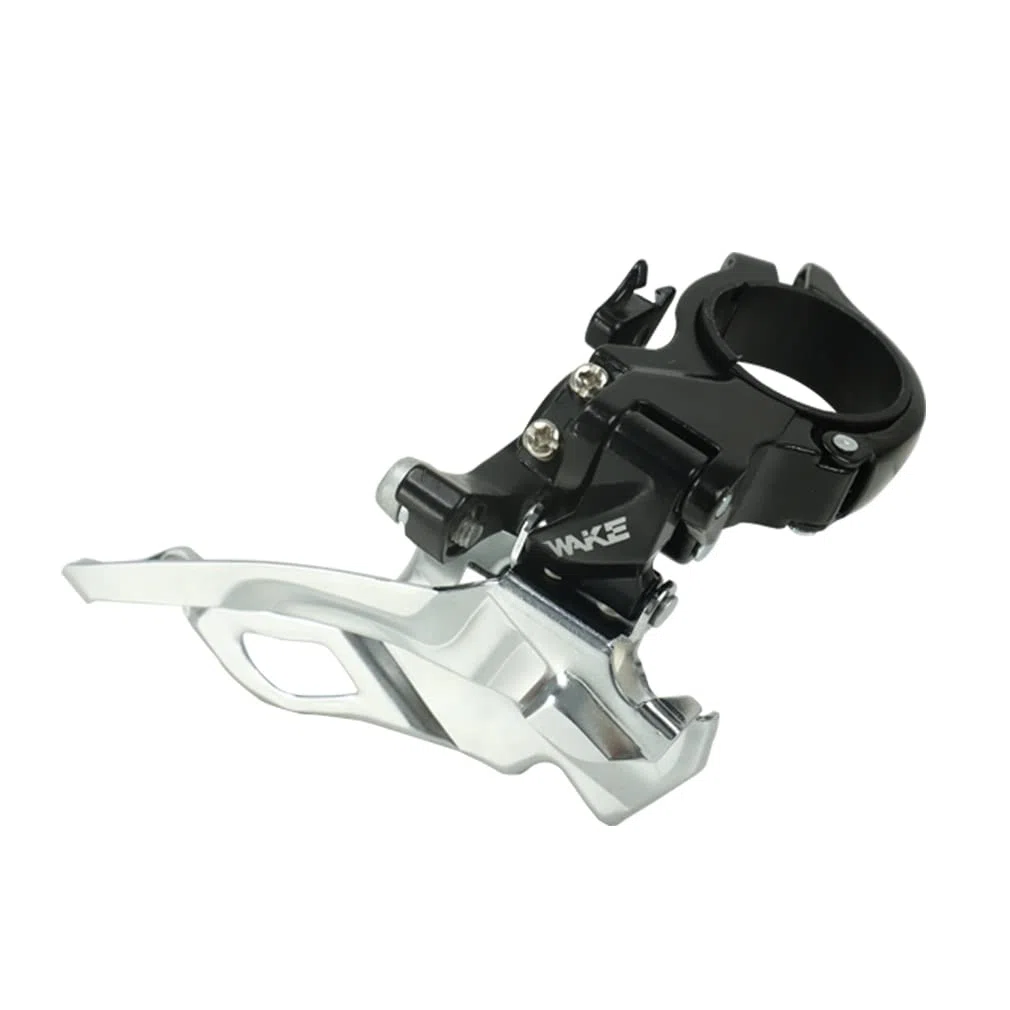CYSKY Dérailleur Avant VTT 3 Plateaux, Compatible avec Les Routages Supérieurs ou Inférieurs, Supporte Les Diamètres de Tube de Selle de 31,8mm/34,9mm pour VTT