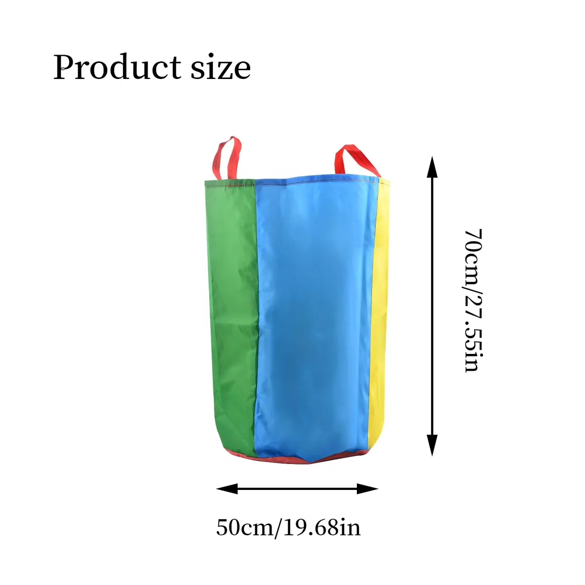 4 Pièces Sac à Pommes de Terre pour Adultes et Enfants, Sacs de Saut Colorés à Double Couche, Course de Sac pour Activités Familiales Anniversaire Fête Pique-Nique, 50x70cm