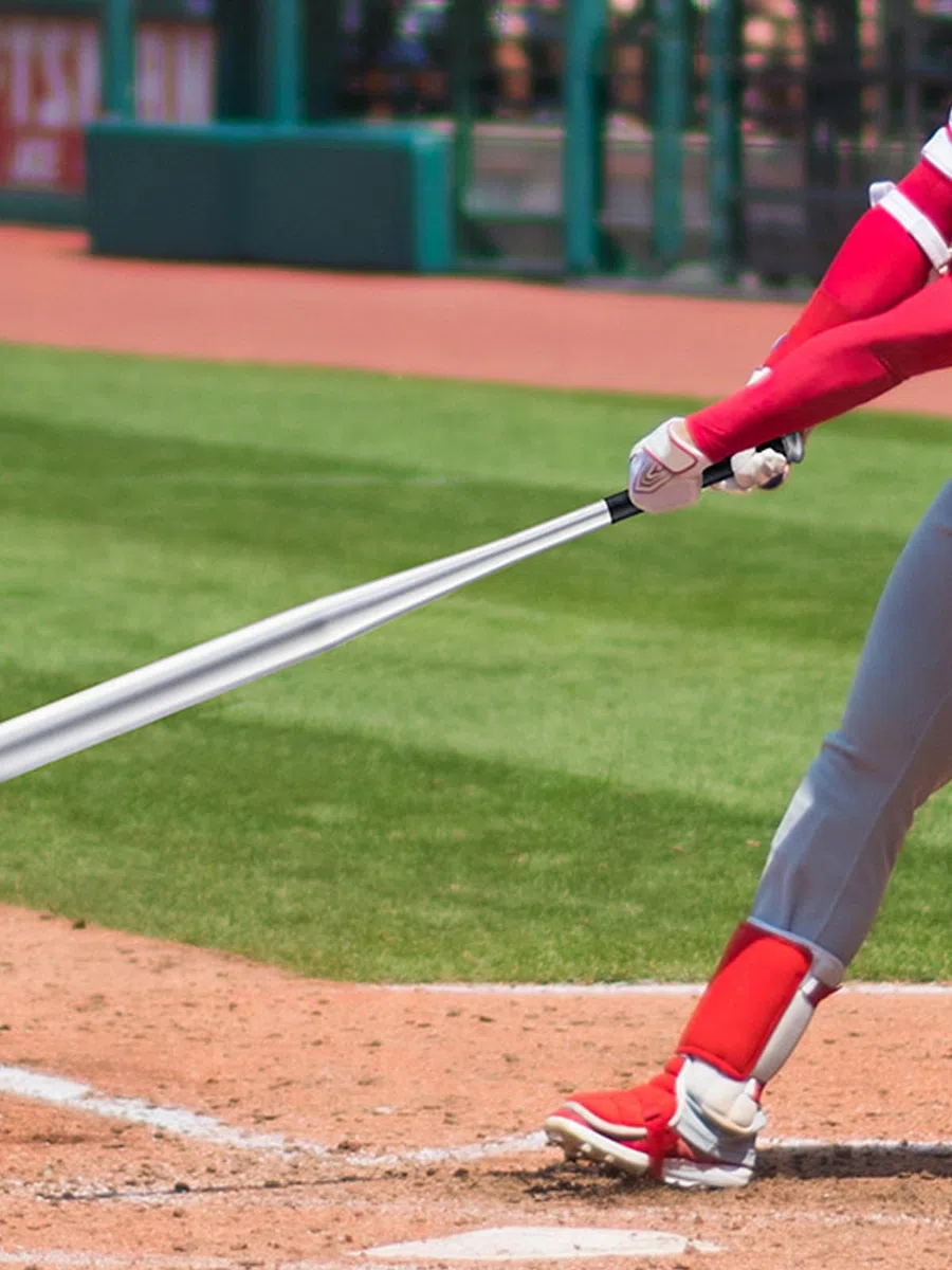 Batte de Baseball de 81 cm avec poignée antidérapante en Aluminium pour Le Baseball, Le Sport, argenté